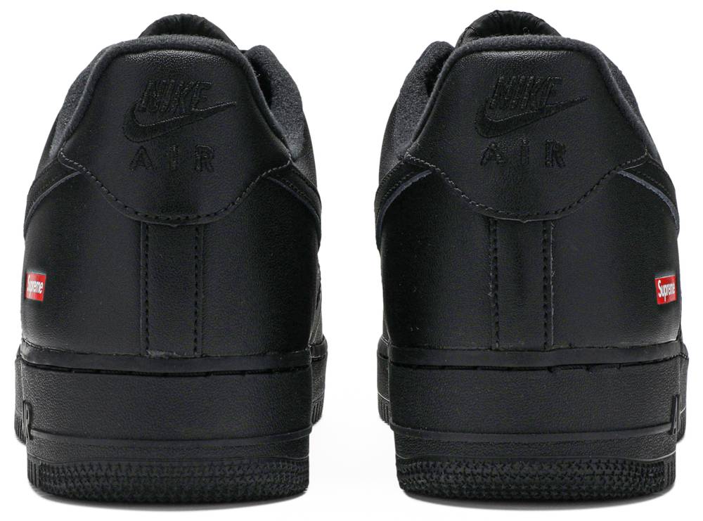 Supreme x Air Force 1 Low 'Box Logo - Black' | Nike 8.5