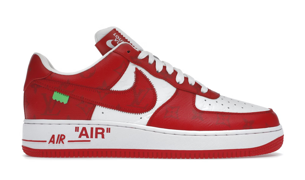 Louis Vuitton x Nike Air Force 1 Low 'White Comet Red'
